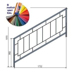 Перила из металла - ПМ33.1